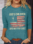 Women's Casual God'S Children Are Not For Sale Printed Regular Fit Casual Shirt