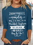 Womne's Sometimes I Wonder I Funny Graphic Text Letters Casual Long Sleeve Shirt