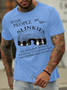 Men's people are like spring clips Cotton-Blend Text Letters Casual Loose T-Shirt