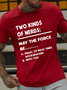 Men's Two Kinds Of Nerds Physics Gaming Cotton Casual Crew Neck Text Letters T-Shirt