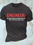 Women's Cotton Engineer Because Badass Problem Solver Isn't An Actual Job Title T-Shirt