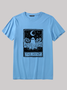 Men's The Ghost Halloween Casual Cotton T-Shirt