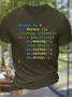 Men's Funny Word Software Engineer Computer Engineer Cotton Casual Crew Neck T-Shirt