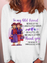 Women's Funny Old Friends Smile More Graphic Printed Text Letters Crew Neck Casual T-Shirt