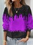 3D Printing Picture Women's Long Sleeve Round Neck Sweatshirt