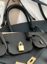 Large Capacity Twist Lock Handbag Crossbody Bag