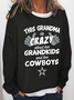 Women's Grandma Casual Text Letters Sweatshirt