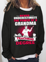 Women's Grandma  Casual Crew Neck Sweatshirt