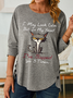 I May Look Calm I've Slapped You 3 Times Crew Neck Cat Casual Shirt