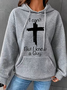 I Can't But I Know A Guy Jesus Cross Funny Christian Cotton-Blend Casual Hoodie