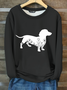 Funny Dog Casual Cotton-Blend Fleece Sweatshirt