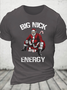 Cotton Big Nick Energy Casual Loose Crew Neck T-Shirt