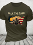 Cotton Take The Take Casual Text Letters T-Shirt