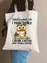 That's What I Do I Read Books I Drink Coffee Know Things Owl  Casual Shopping Tote