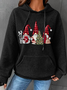 Gnome Christmas Loose Casual Hoodie