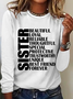 Funny Sister Simple Cotton-Blend Long Sleeve Shirt