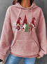 Gnome Christmas Loose Casual Hoodie