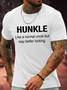Cotton Funny Hunkle Casual Loose Crew Neck T-Shirt