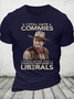 Cotton I Still Hate Commies Crew Neck Casual T-Shirt