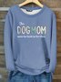 This Furmama Dog Cotton-Blend Dog Casual Crew Neck Fleece Sweatshirt