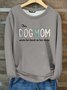 This Furmama Dog Cotton-Blend Dog Casual Crew Neck Fleece Sweatshirt