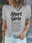 Cotton Short Girls Casual T-Shirt