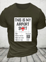 Cotton This is my Airport shirt Family Travel Casual Text Letters T-Shirt