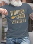 Men’s Wooden Spoon Survivor  Casual Crew Neck Regular Fit T-Shirt