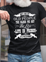 Cotton Respect Old People Don't Piss Off Old People Casual Crew Neck T-Shirt