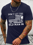 Casual Loose Cotton Flag T-Shirt