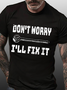 Funny Fix Casual Crew Neck Cotton T-Shirt