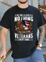 We Owe Illegals Nothing We Owe Our Veterans Everything Cotton Casual Loose T-Shirt