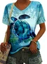 Turtle Casual Crew Neck T-Shirt