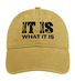 It Is What It Is Funny Hat