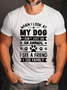 MY DOG IS MY FRIEND MY FAMILY CREW NECK T-SHIRT