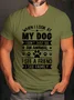 MY DOG IS MY FRIEND MY FAMILY CREW NECK T-SHIRT