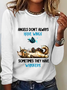 Angels Don't Always Have Wings Sometimes They Have Whiskers Sarcastic Long sleeve Shirt