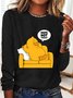 Nope Not Today Funny Duck Sarcastic Long sleeve Shirt