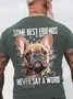 Some Best Friends Never Say A Word FRENCH BULLDOG Cotton T-shirt