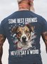 Some Best Friends Never Say A Word JACK RUSSELL Cotton T-shirt