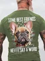 Some Best Friends Never Say A Word FRENCH BULLDOG Cotton T-shirt