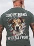 Some Best Friends Never Say A Word JACK RUSSELL Cotton T-shirt