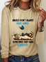 Angels Don't Always Have Wings Sometimes They Have Whiskers Sarcastic Long sleeve Shirt