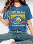 First Of All I'm A Delight Sarcastic Vintage Shirt