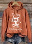 Women’S It’S Fine I’M Fine Everything Is Fine Casual Loose Hoodie