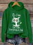 Women’S It’S Fine I’M Fine Everything Is Fine Casual Loose Hoodie