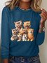 Funny Cat Long Sleeve Shirt