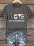 Women's Vote Like Ruth Sent You Print Casual T-Shirt