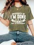 University Of I'm Done Vintage Distressed Shirt