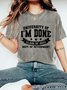 University Of I'm Done Vintage Distressed Shirt